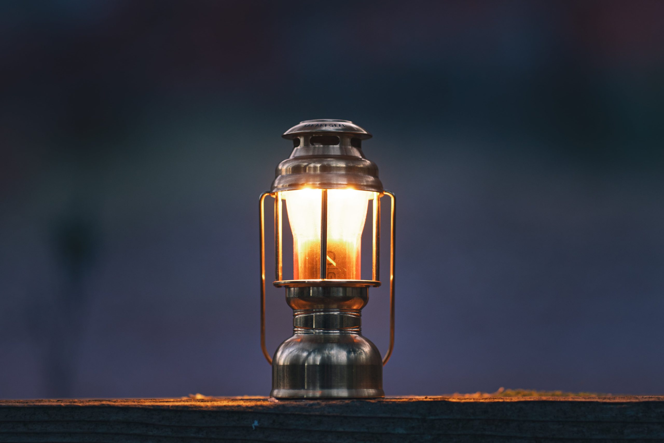 SAKAKI Gear lantern cover glowing outdoors
